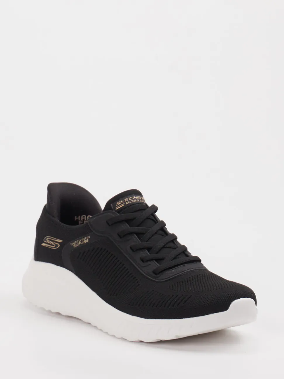 Skechers – Slip-On Sneaker aus Textil schwarz