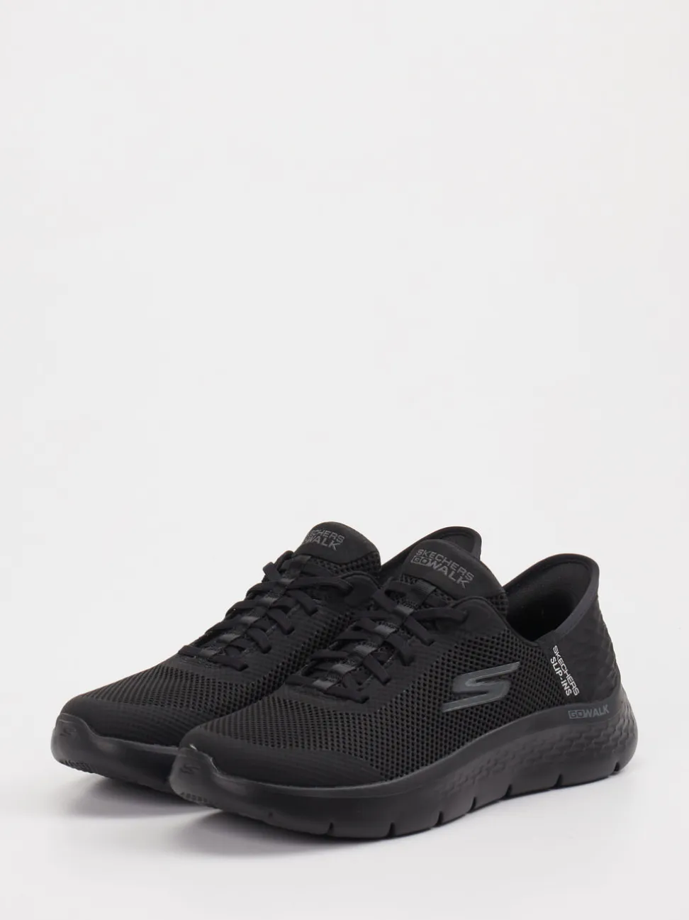 Skechers – Slip-On Sneaker aus Textil Schwarz