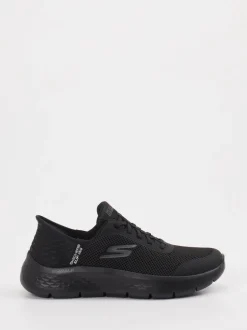 Skechers – Slip-On Sneaker aus Textil Schwarz