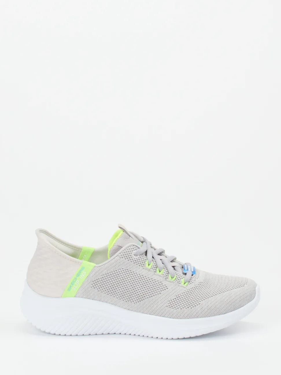 Skechers – Slip-On-Sneaker aus Meshtextil grau