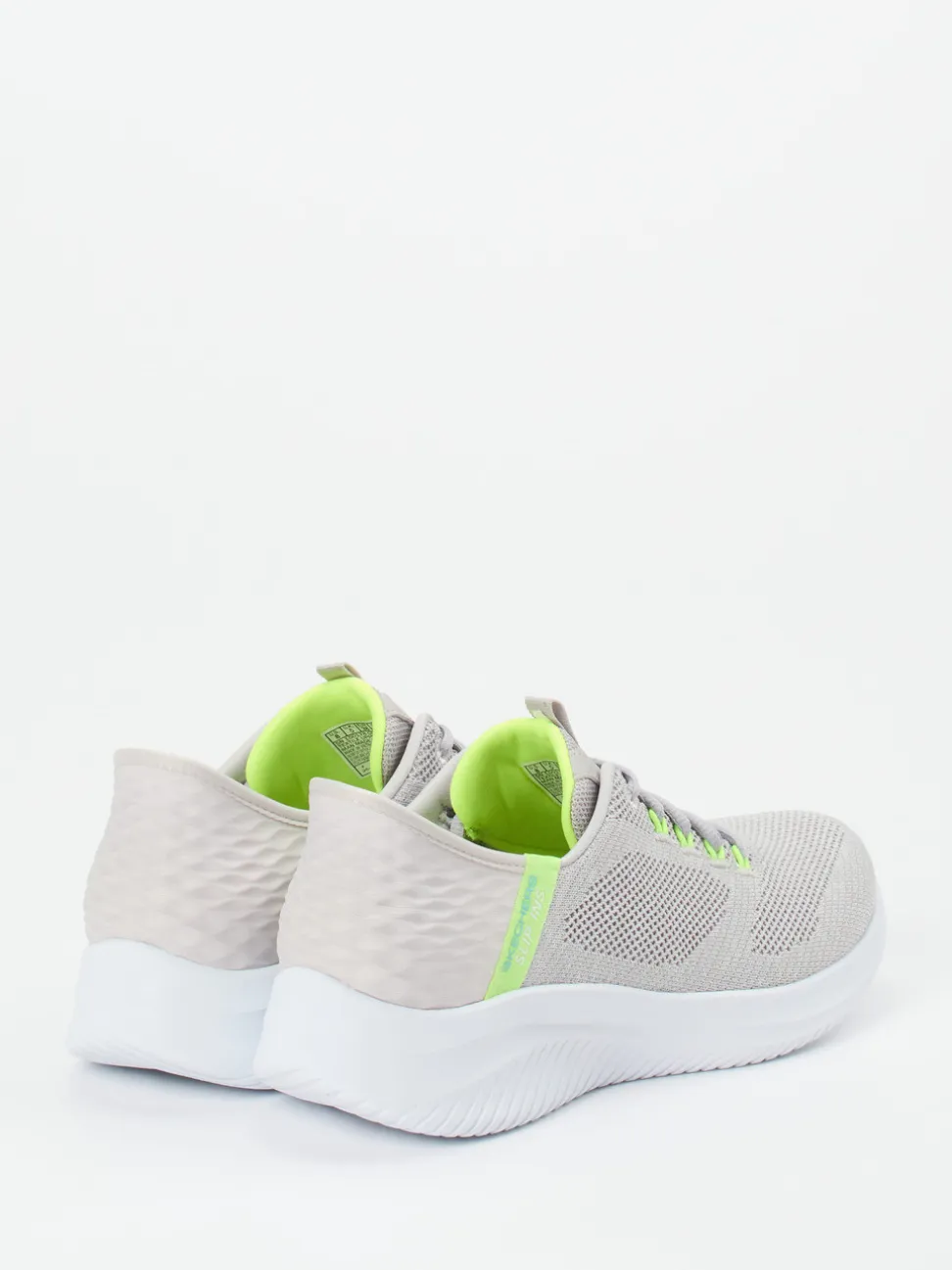 Skechers – Slip-On-Sneaker aus Meshtextil grau