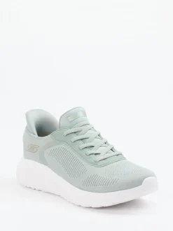 Skechers – Slip-On-Sneaker aus Meshtextil Pastellgrün