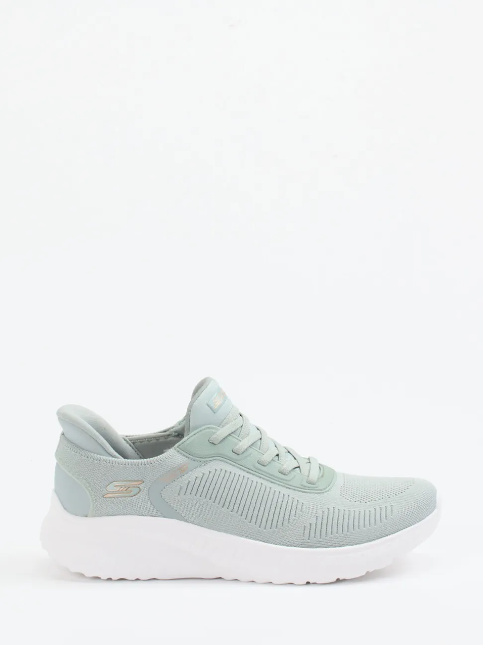 Skechers – Slip-On-Sneaker aus Meshtextil Pastellgrün