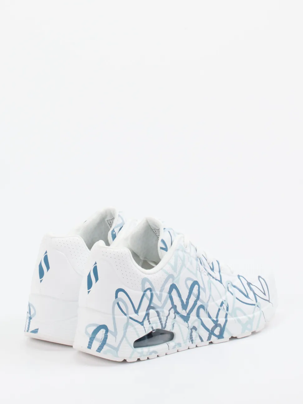 Skechers – Sneaker aus Nubukleder mit Herz-Print