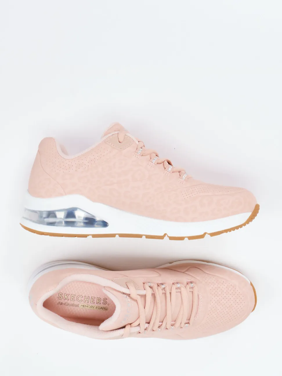 Skechers – Sneaker aus Synthetik in Rosé