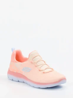 Skechers – Sneaker aus Textil in Pfirsichrosa