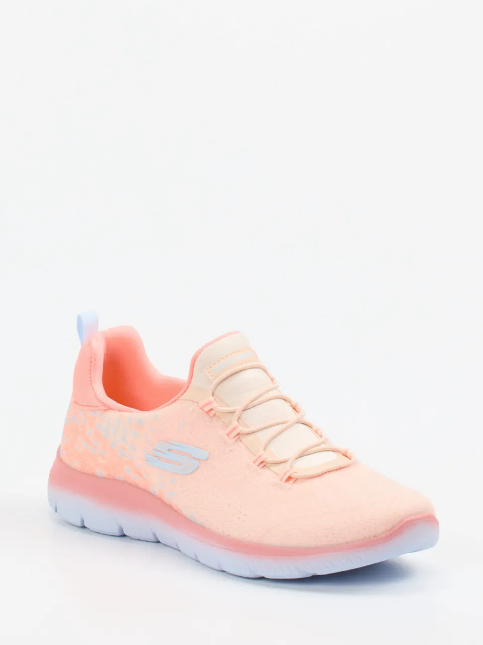 Skechers – Sneaker aus Textil in Pfirsichrosa