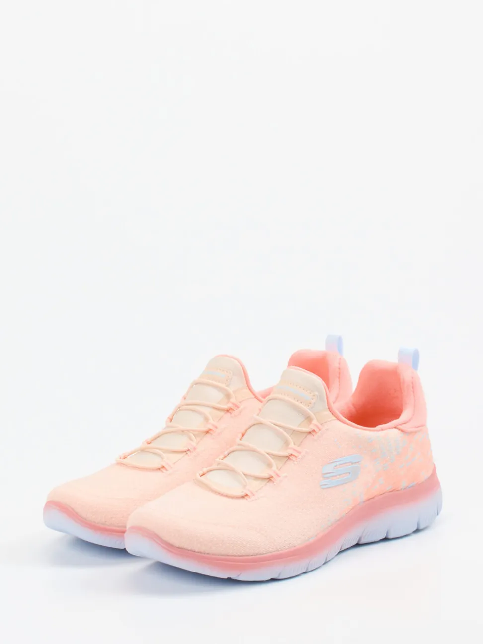 Skechers – Sneaker aus Textil in Pfirsichrosa