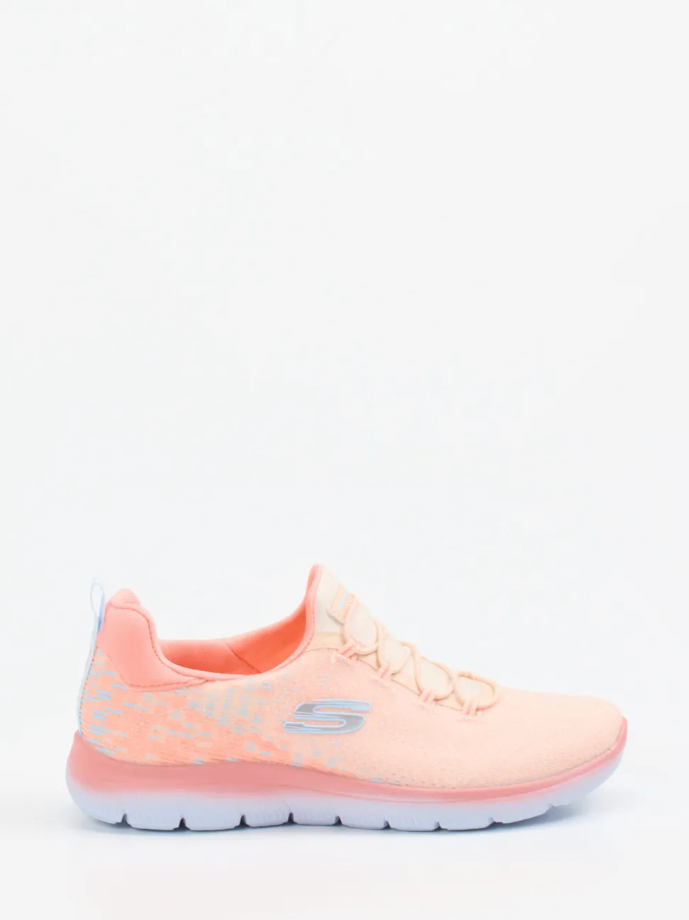 Skechers – Sneaker aus Textil in Pfirsichrosa
