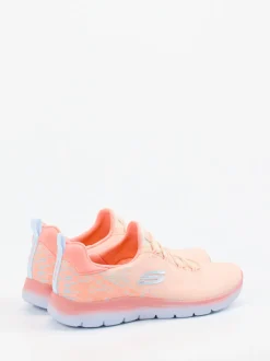 Skechers – Sneaker aus Textil in Pfirsichrosa