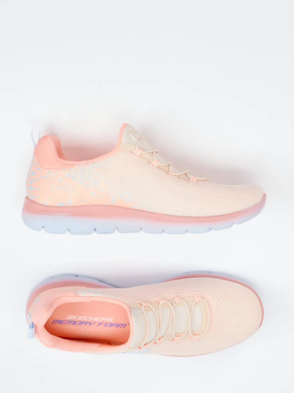 Skechers – Sneaker aus Textil in Pfirsichrosa