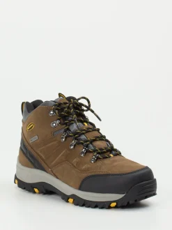 Skechers – Wanderschuhe aus Veloursleder mittelbraun
