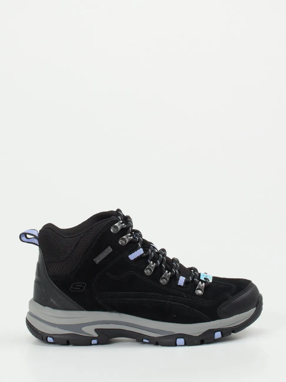 Skechers – Wanderschuhe aus Veloursleder schwarz
