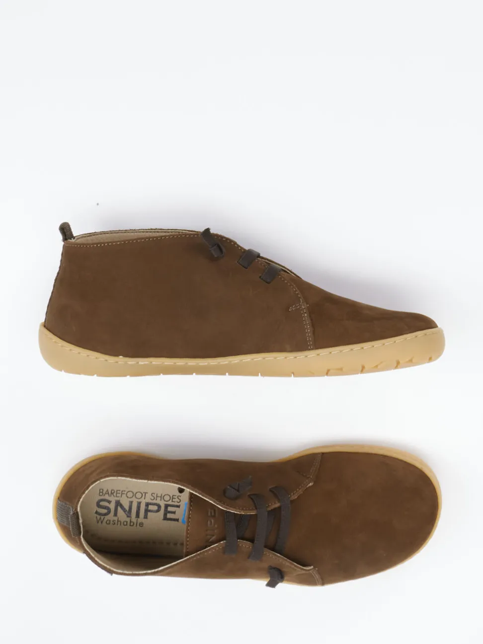 Snipe – Barfuß-Halbschuh aus Nubukleder braun