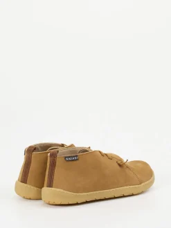 Snipe – Barfuß-Schnürschuhe aus Nubukleder braun