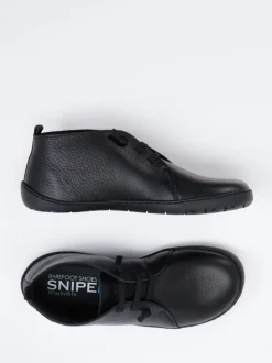 Snipe – Barfuß-Schnürschuhe aus Hirschleder schwarz