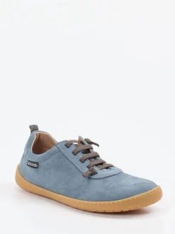 Snipe – Barfuß-Sneaker aus Nubukleder taubenblau