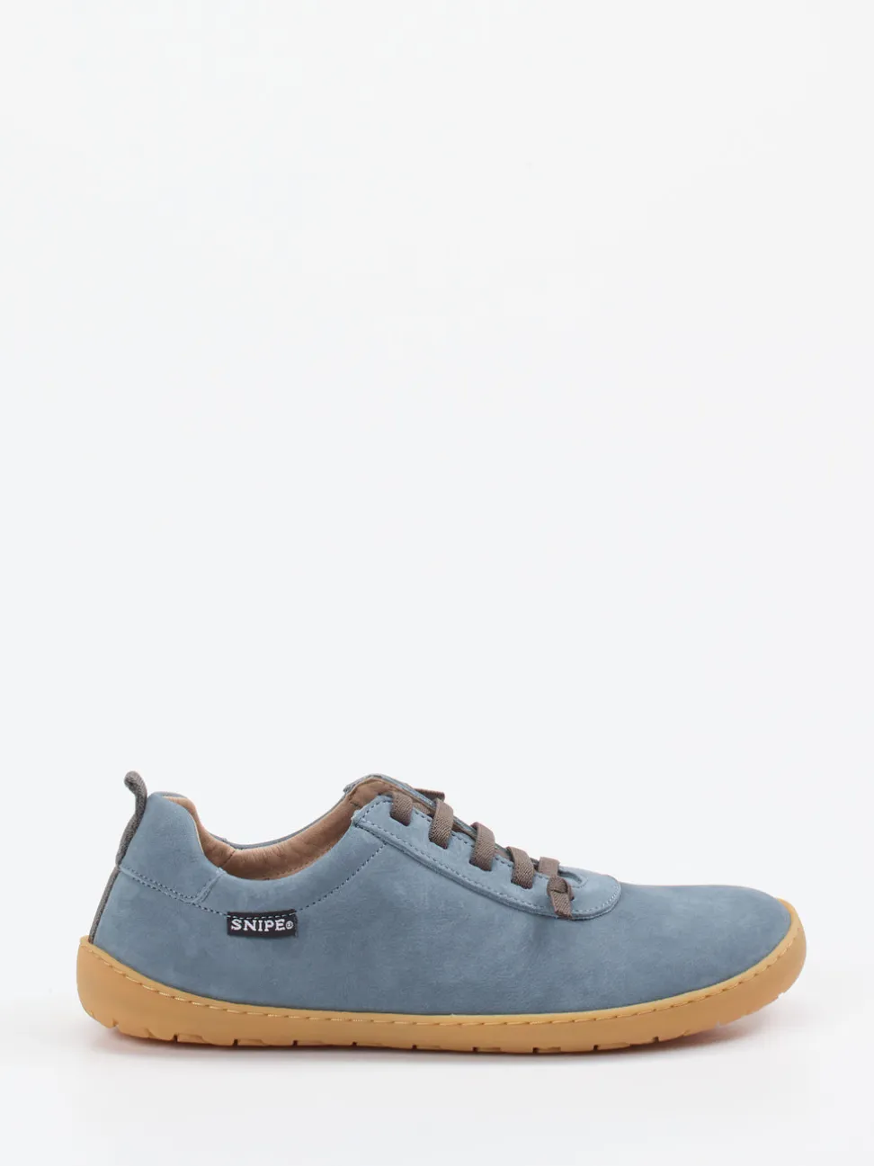 Snipe – Barfuß-Sneaker aus Nubukleder taubenblau