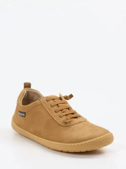 Snipe – Barfußsneaker aus Nubukleder honigbraun