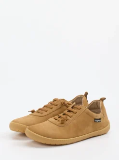 Snipe – Barfußsneaker aus Nubukleder honigbraun