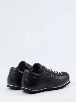 Snipe – Retro-Sneaker aus Kalbleder tiefschwarz