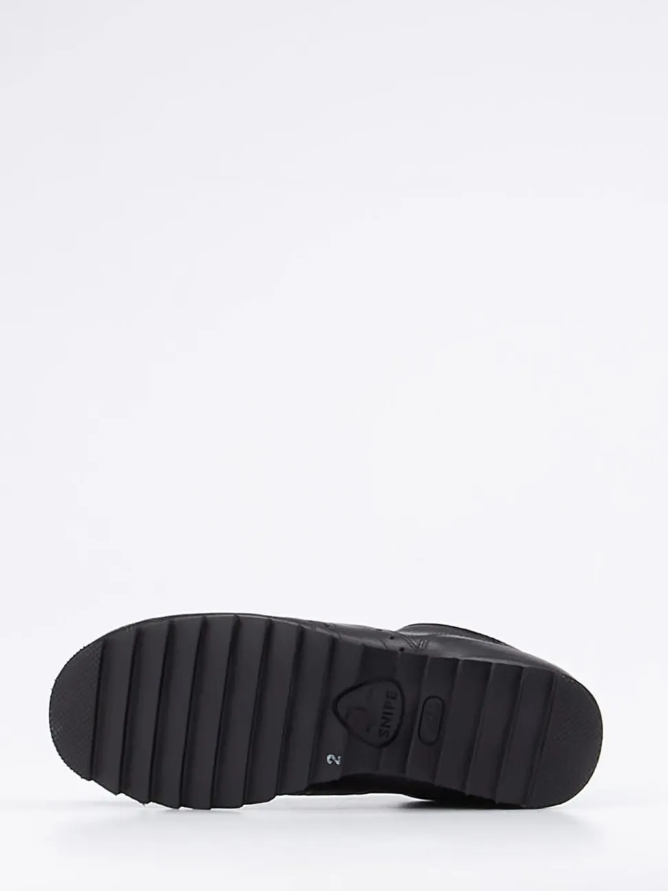 Snipe – Retro-Sneaker aus Kalbleder tiefschwarz