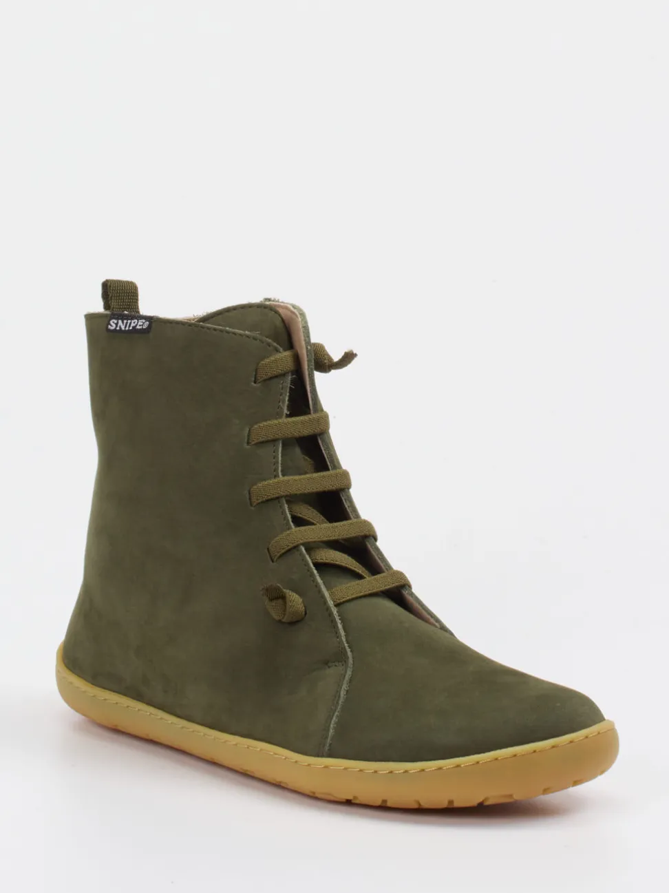 Snipe – Schnürboots aus Nubukleder olivgrün