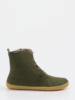 Snipe – Schnürboots aus Nubukleder olivgrün