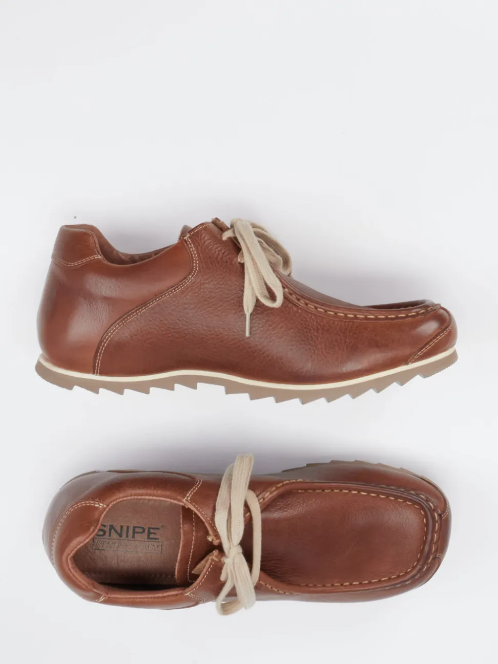 Snipe – Schnürschuh aus Kalbleder mittelbraun