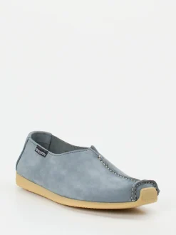 Snipe – Slipper aus Nubukleder in Taubenblau