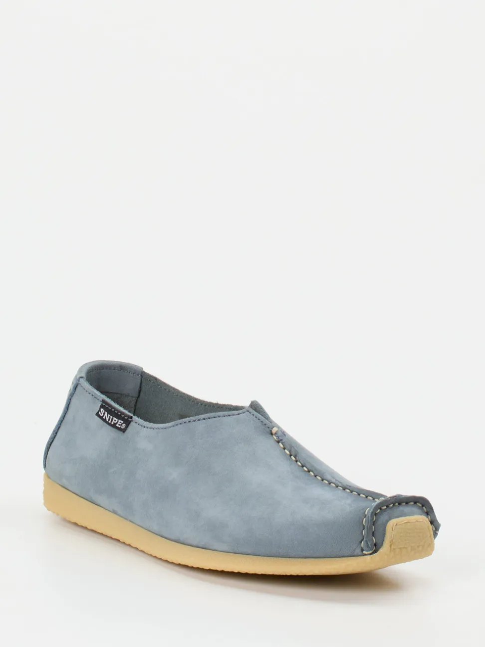 Snipe – Slipper aus Nubukleder in Taubenblau