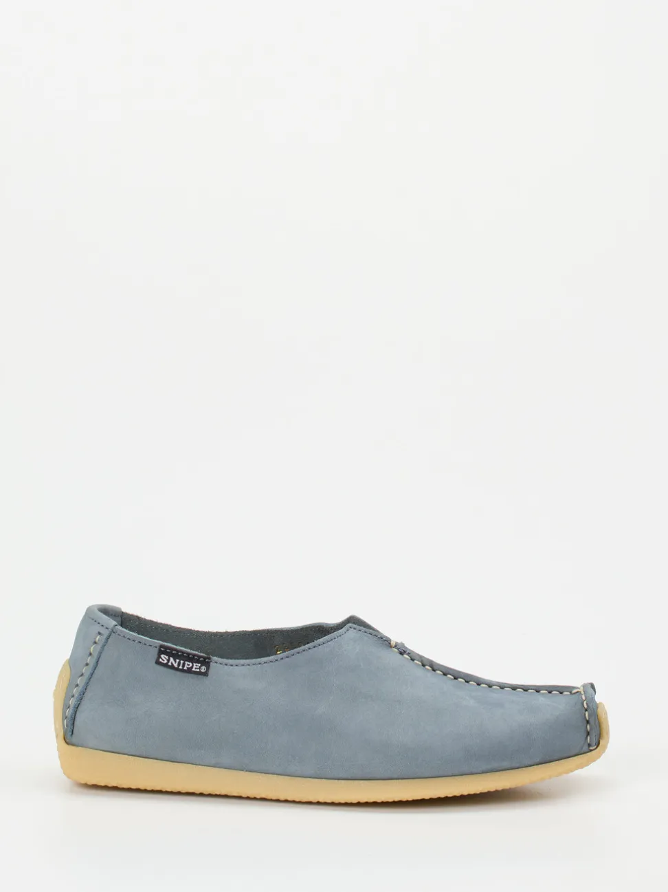 Snipe – Slipper aus Nubukleder in Taubenblau
