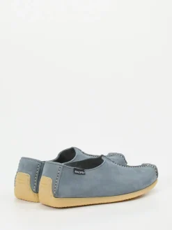 Snipe – Slipper aus Nubukleder in Taubenblau