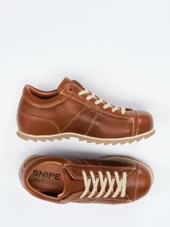 Snipe – Sneaker aus Juchtenleder cognacbraun
