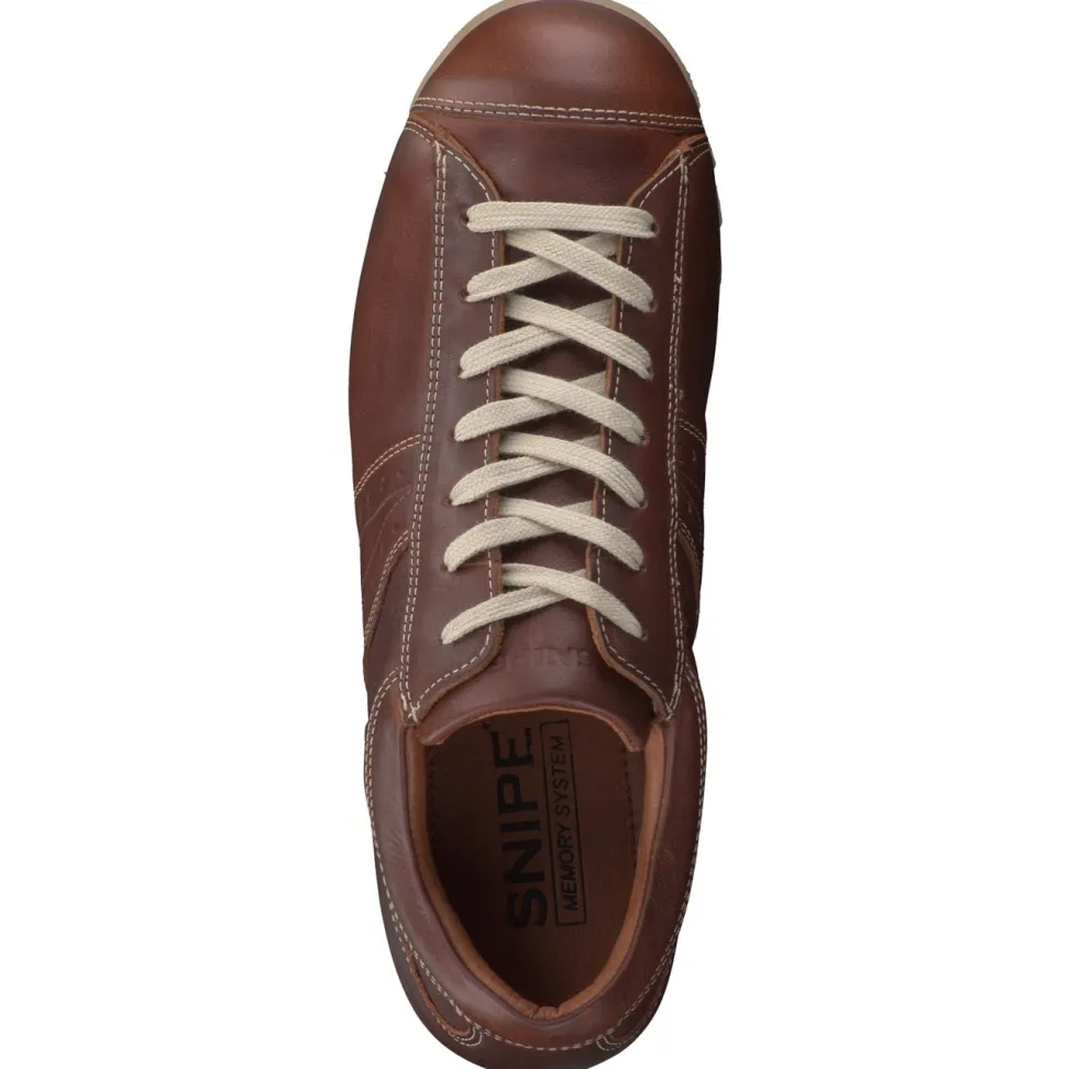 Snipe – Sneaker aus Kalbleder cognacbraun