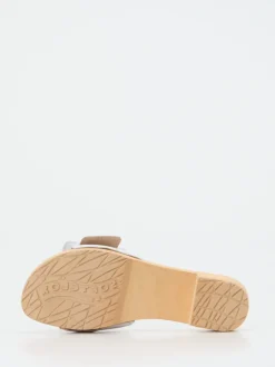 Softclox – Clogs aus Lammleder mit Holzsohle Weiß