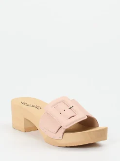 Softclox – Clogs aus Lammleder in Altrosa