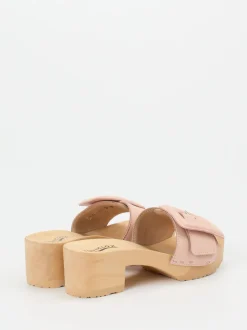 Softclox – Clogs aus Lammleder in Altrosa