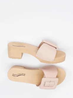 Softclox – Clogs aus Lammleder in Altrosa