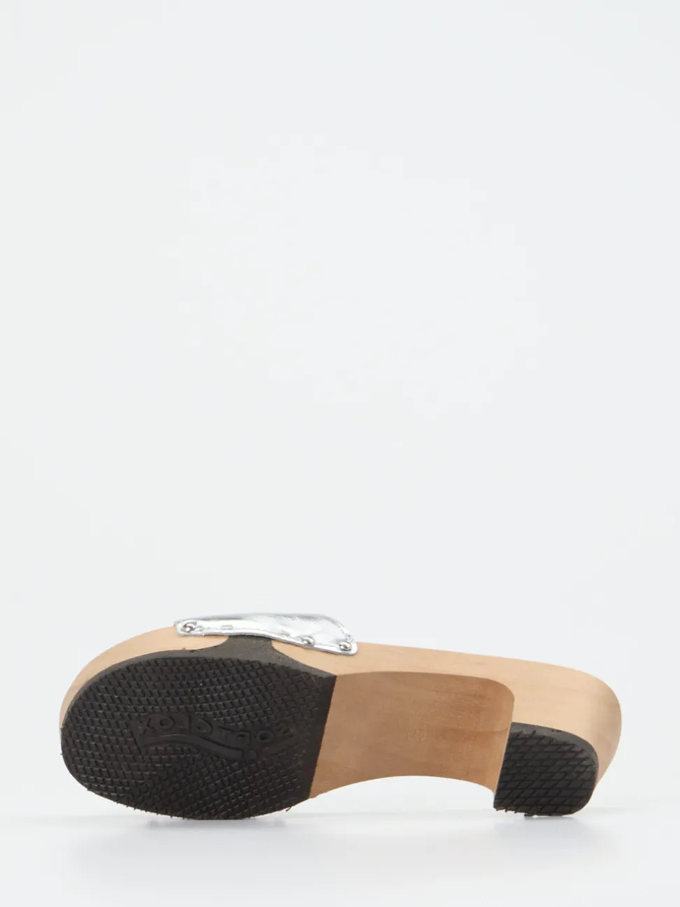 Softclox – Clogs aus Metallicleder mit Holzsohle