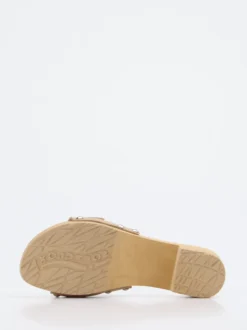 Softclox – Clogs aus Veloursleder in Beigebraun