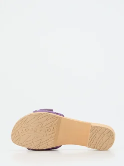Softclox – Clogs aus Veloursleder in Flieder