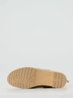 Softclox – Clog-Stiefelette aus Veloursleder Beige