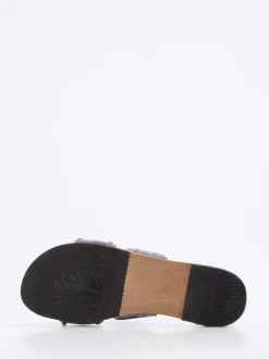 Softclox – Pantolette aus Textil mit Holzsohle