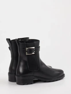 Solidus – Biker-Stiefelette aus Leder schwarz