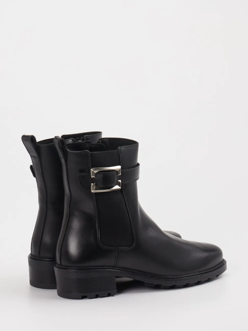 Solidus – Biker-Stiefelette aus Leder schwarz