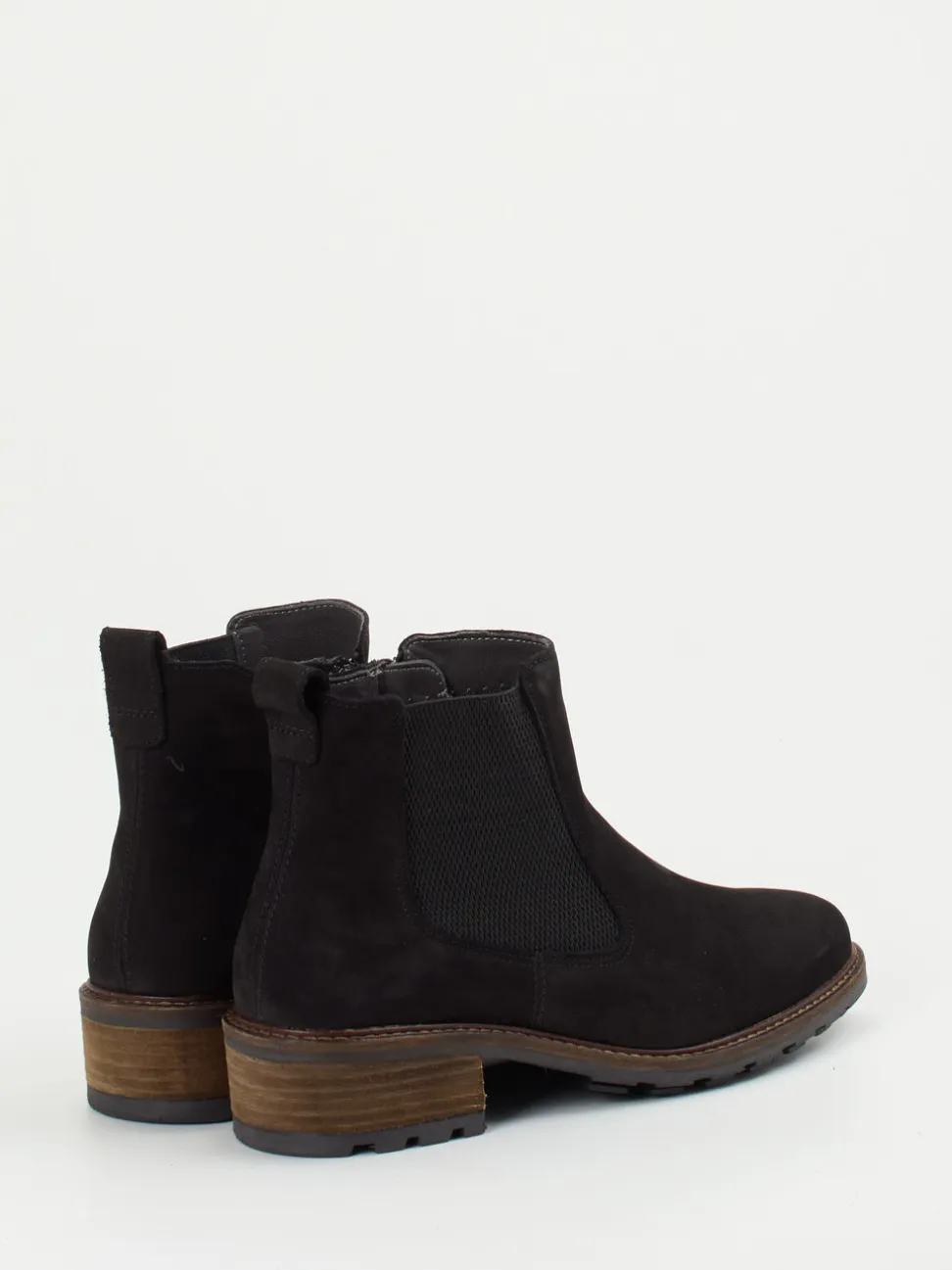 Solidus – Chelsea-Stiefelette aus Nubukleder schwarz