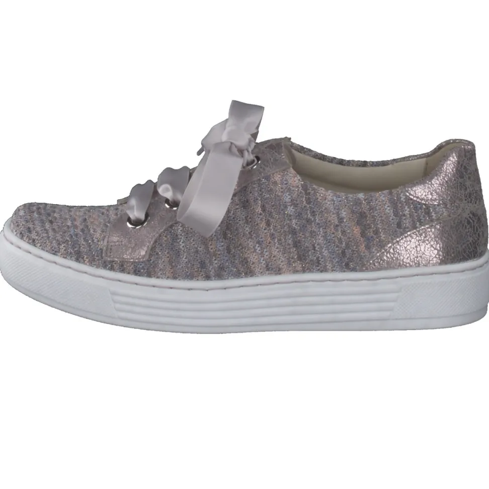 Solidus – Freizeitsneaker aus Textil in Rosé-Metallic