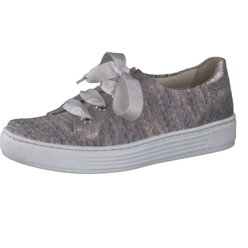 Solidus – Freizeitsneaker aus Textil in Rosé-Metallic