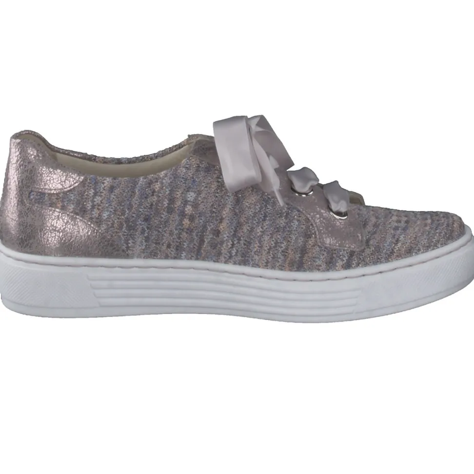 Solidus – Freizeitsneaker aus Textil in Rosé-Metallic